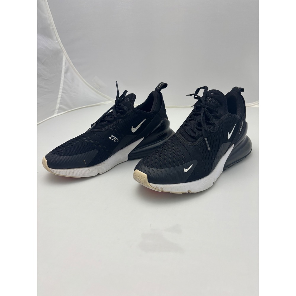 Nike Air Max 270 GS Black White Solar Red 943345-001 Kids Size 6.5Y Mens 6.5
